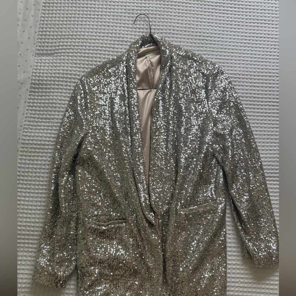Gianni Bini Metallic Sequin Jacket
